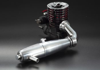 O.S. SPEED R2104 with T-2080SC+MR02 muffler combo