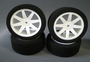 Enneti 1:10 On-road -WHITE- 30mm rear tires
