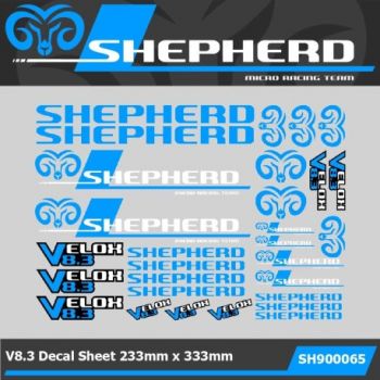 Decals "Shepherd 8.3" Blue/White