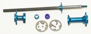 Pro Axle Kit for 235mm Wide Cars, Blue from IRS Racing