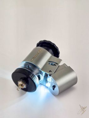 50X Magnifying glass with LED light to check glow plugs