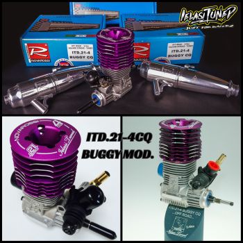 IELASITUNED .21 BUGGY SQUARE STROKE 4 Steel MODIFIED-TUNED